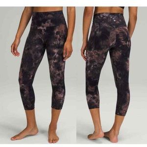 NWT Lululemon Align High-Rise Pant Diamond Dye Graphite Grey Pink Leggings sz 20